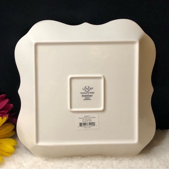 Lenox Sidebar "Little Slices Of Heaven" Cheese Plate With Knife - Picture 7 of 7